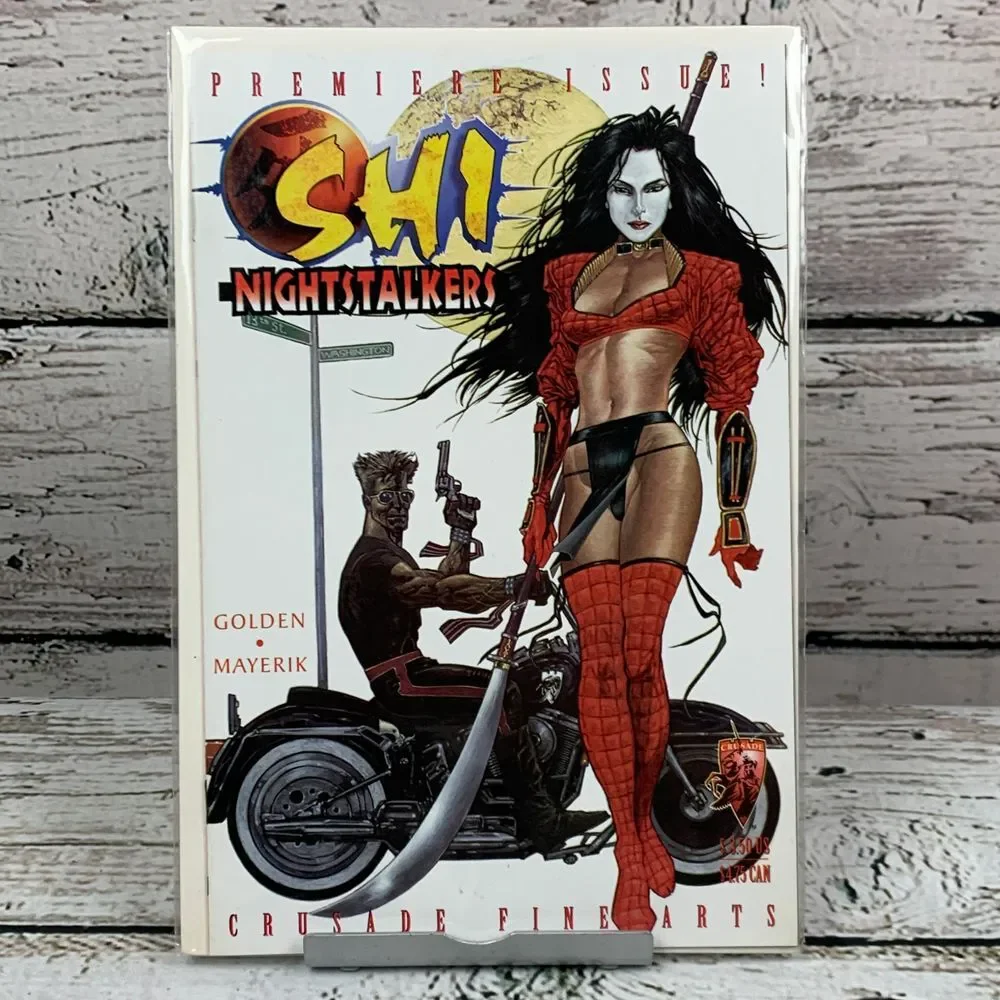Shi Nightstalkers #1 Premiere Issue Comic Book Golden Mayerik Crusade Fine‎ 1997